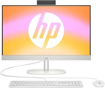HP All-in-One PC | 23,8" FHD-Display | Intel Core i5-1335U | 16 GB DDR4 RAM | 512 GB SSD | Intel Iris Xe-Grafikkarte | Windows 11 Home | Weiß