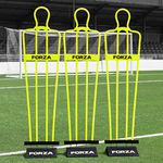 FORZA 6ft Airflow Soccer Mannequins - Free Kick Dummies (Pack of 3, with Bases)