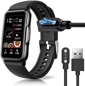 Compatible with Mindrose Smart Watch Charger, Lamshaw Magnetic Replacement Charger Compatible with Mindrose H80 1.47 inch Smart Watch Fitness Tracker (Black)