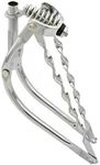 Lowrider Chrome 20" Bike Bent Spring Fork 1" with Twisted Bars. for 20" Bikes, Bicycles. Bike Part for Cruiser, BMX, Trike, Bicycle Parts