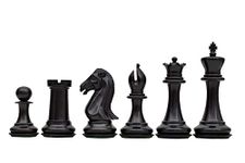 GANESH CHESS Wooden Chess Pieces made in ebony and boxwood Only for Wooden Chess Board, Chess Pieces Wooden Designed for Professional Players, Tournament Wooden Chess Coins(Chess Board not Included)(4.50 Inc)