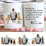 Personalized Dog Mug, Best Dog Dad Mug, Funny Dog Father Gift, Dog Lovers Coffee Cup, Custom Dog Mug, Custom Father's day Gift for Dog Lover Him Boyfriend Husband Papa