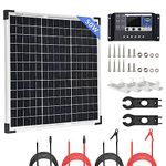 50W Solar Panel Kit 12 Volt Monocrystalline Module PV Power with 30A Charge Controller, Solar Cables and "Z" Brackets for Motorhome, Sheds, Boat, Caravan, Campervan and Other Off-Grid Applications