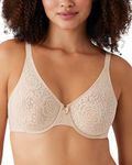 Wacoal Women's Halo Lace Underwire bras, Natural Nude, 36 DD UK