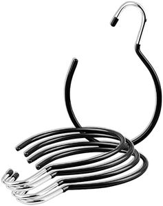 Dtoterul Cintre d'Écharpe Rond 5 Pièce Porte Foulard Cintre Cravate Porte Cravate Cintre Foulard Anneaux Rangement Foulard Crochets Anneaux Suspendus Porte Écharpe pour Ceintures Chapeau