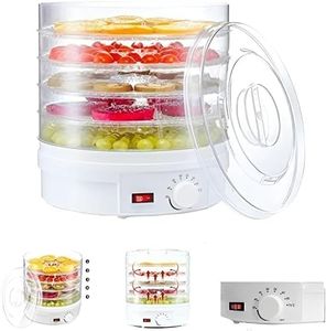 Aatmnivedi Food Dehydrator with 5 Tray Fruits●Vegetables, Food Jerky Spice,Meats Drying Machine●Snacks Food Dryer,Multiple Use●● Multi function Kitchen Dehydrator Machine●