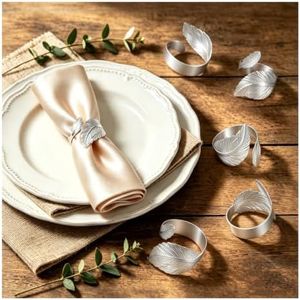 Napkin Rings Set of 40 Silver Napkin Holder Buckles