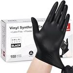 Schneider Black Vinyl Exam Gloves, 