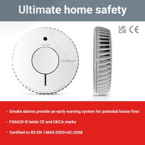 FireAngel Optical Smoke Alarm – 10-Year Battery Life
