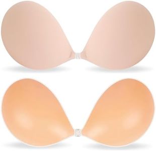 MITALOO Adhesive Bra Invisible Strapless Backless Bra Sticky Push up Silicone Bra for Women