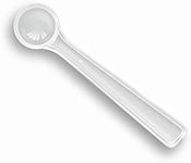 250 Mg Clear Classic Plastic Measuring Spoons Small Plastic Teaspoons for Powders and Granules, Coffee, Pet Food Coffee Scoop Measuring Scoops - Pack of 50 (0.5 Ml)