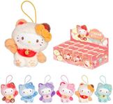 MINI LIKE Hello Kitty Vinyl Plush - Sanrio Blind Box Style Meow Blessing Series Cute Relaxing Collectible Mini Mystery Box for Home Decor Birthday Gifts, Whole Set, 12PCS