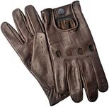 Hand Fellow Men's Leather chauffeur Vintage Retro Style Without Lining Driving Gloves, Brown, X-Large