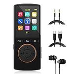 MP3 Player 64GB with Bluetooth,HiFi,Sport,Line-in rip Music, Lossless Sound, Sleep Timer, FM, Long Battery Life(Black)