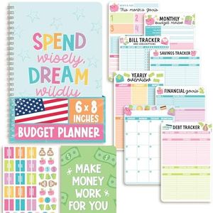 Colorful Monthly Budget Planner 2025-2026 - Financial Planner Organizer Budget Book Planner, 2025 Budget Planner And Monthly Bill Organizer, Bill Book Organizer, Bill Tracker Notebook, Budgeting Book