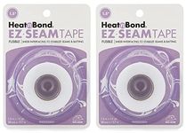 HeatnBond EZ Seam Fusible Sheer Tape for Quilt Batting and Seams, 1.5" x 15 Yards, White, 2 Pack