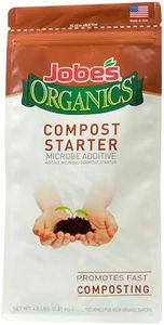 Jobe's Organics Fast Acting Granular Fertilizer Compost Starter, Easy Plant Care Compost Accelerator, 4 lbs Bag