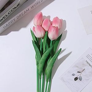 10Pcs Artificial Fake Flower Real Touch Tulips Bouquet Home Bridal Wedding AU Pink