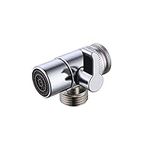 KES Brass Diverter for Kitchen or Bathroom Sink Faucet Replacement Part M22 X M24, Polished Chrome, PV10