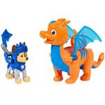 Paw Patrol, Rescue Knights Chase and Dragon Draco Action Figures Set, Kids’ Toys for Ages 3 and up