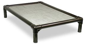 Kuranda Walnut PVC Dog Bed - XXL (50x36) - Vinyl Weave - Birch Forest