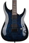 Schecter Omen Elite-6 Series Solid Body Electric Guitar Rosewood/See-Thru Blue Burst - 2452