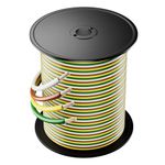 100FT 4 Way Trailer Wiring Harness 100.00% Pure Copper 14 Gauge Bonded Wire Spool, 4-Pin Flat Extension Replacement Wiring Insulated Cable Cord fit for Rv Trailer Camper Towing Boat and Automotive