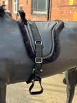 Countrypride BAREBACK PAD RIDING PAD FOR PONY AND MINI HORSES WITH GIRTH SIZE FULL-SHETLAND BLACK (Shetland)