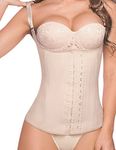 Ann Chery Women's Latex Classic Waist Cincher Semi Vest, Beige, Size 34