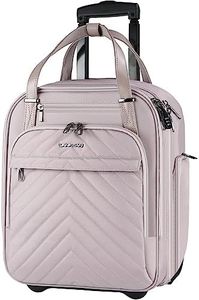 VANKEAN Carry On Underseat Multi-functional, 16-inch Underseater Lightweight Overnight Suitcase for Men Women, Light Dusty Pink, 12 inches x 7 16