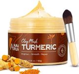 ANAIRUI Facial Mask, Turmeric Clay Mask for Face and Body, All Skin Types