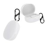 kwmobile Case Compatible with Anker Soundcore Life P2 mini Case - Silicone Cover Holder for Earbuds - White