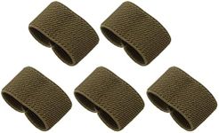 JASGOOD Nylon Canvas Web Belt Elastic Loop Keeper for 1.5inch Wide Belt(Set of 5)