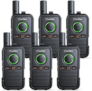 ChunHee Wireless Intercom System for Elderly/Kids, Home Intercom System Room to Room Communication, 1.5 Miles Long Range 16 Channel Intercom System for Home/Office/Camping/Hiking/Vacation 6 Pcs