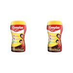 Complan Nutrition Drink Powder for Children, Royale Chocolate Flavour, 500 g Jar | Nutrition drink for kids with protein & 34 vital nutrients (Pack of 2)