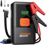 Powrun P8 Jump Starter with Air Compressor, 3000A Battery Jumper Starter Portable Jump Box (Up to 7.5L Diesel /9.0L Gas Engines) with 150 PSI Air Pump, 12V Car Jumper Starter with Carry Case