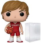 POP Disney 100: High School Musical - Troy Bolton Funko Vinyl Figure (Bundled with Compatible Box Protector Case), Multicolor, 3.75 inches