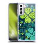 Head Case Designs Shamrock Field Celtic Shamrock Soft Gel Case and Matching Wallpaper Compatible With Samsung Galaxy S21 5G