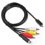 ANTOBLE AV A/V Audio Video TV-Out Cable Cord Lead for Sony Camcorder Handycam DCR-HC28/e DCR-SX85/v/e/l SX85/b/r and More Models