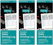 Adams Detailed Daily Driving Log, 400 Entries, 9 x 3.25 Inches, Multi-Color (AFR15), 3 Pack