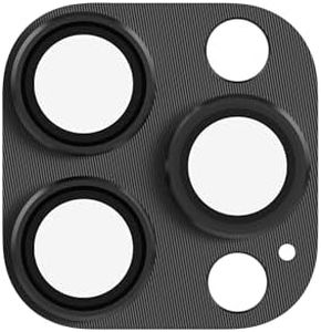 Rokform - Camera Lens Protector Compatible with the iPhone 15 Pro and iPhone 15 Pro Max, 9H Tempered Glass with Aluminum Body & Rings, Case Friendly (Clear)
