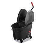 Rubbermaid Commercial 1863898 Executive Series WaveBrake Down-Press Mop Bucket, Black