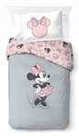 Jay Franco Disney Minnie Mouse One of a Kind 100% Cotton Single Duvet Cover Set - Includes Pillowcase