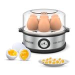 Milton Smart Instant Egg Boiler | boil upto 7 eggs | 3 boiling modes | 360 watt | Stainless Steel body | Automatic & Quick Operation | 7 egg boiler machine with 1 Year Warranty