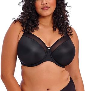 Elomi Women's Smooth Underwire Molded Bra (4301), Black, 38H