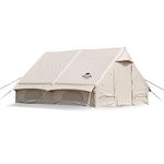 Naturehike Inflatable Tent Cotton Glamping Cabin Tent, Lightweight Outdoor Tents for Family Camping Picnic, Large Tent, Luxary Tent