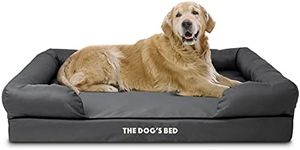 The Dog’s Bed, Premium Orthopaedic Memory Foam Waterproof Dog Bed, XL, Eases Pet Arthritis & Hip Dysplasia Pain, Therapeutic & Supportive Dog Bed, Washable Quality Oxford Fabric Cover