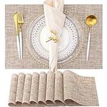Placemats Set of 8 Washable Indoor/