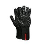 Feuermeister Premium BBQ Grill Gloves Size 8 Black Aramid Fibre/Nomex Heat Resistant up to 350 Degrees Length 33 cm 70023300P08