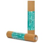 CREHNIL Natural Self Cork Roll with Adhesive Backing 1/8 Inch Peel and Stick Drawer Shelf Liner 18x48 (18 * 48IN 2pack)